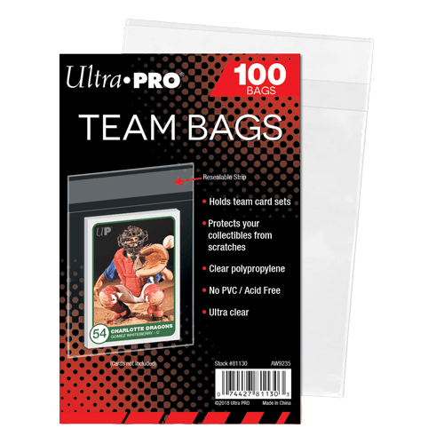 Ultra Pro - Team Bags - Resealable Sleeves 100pk - The Card Vault