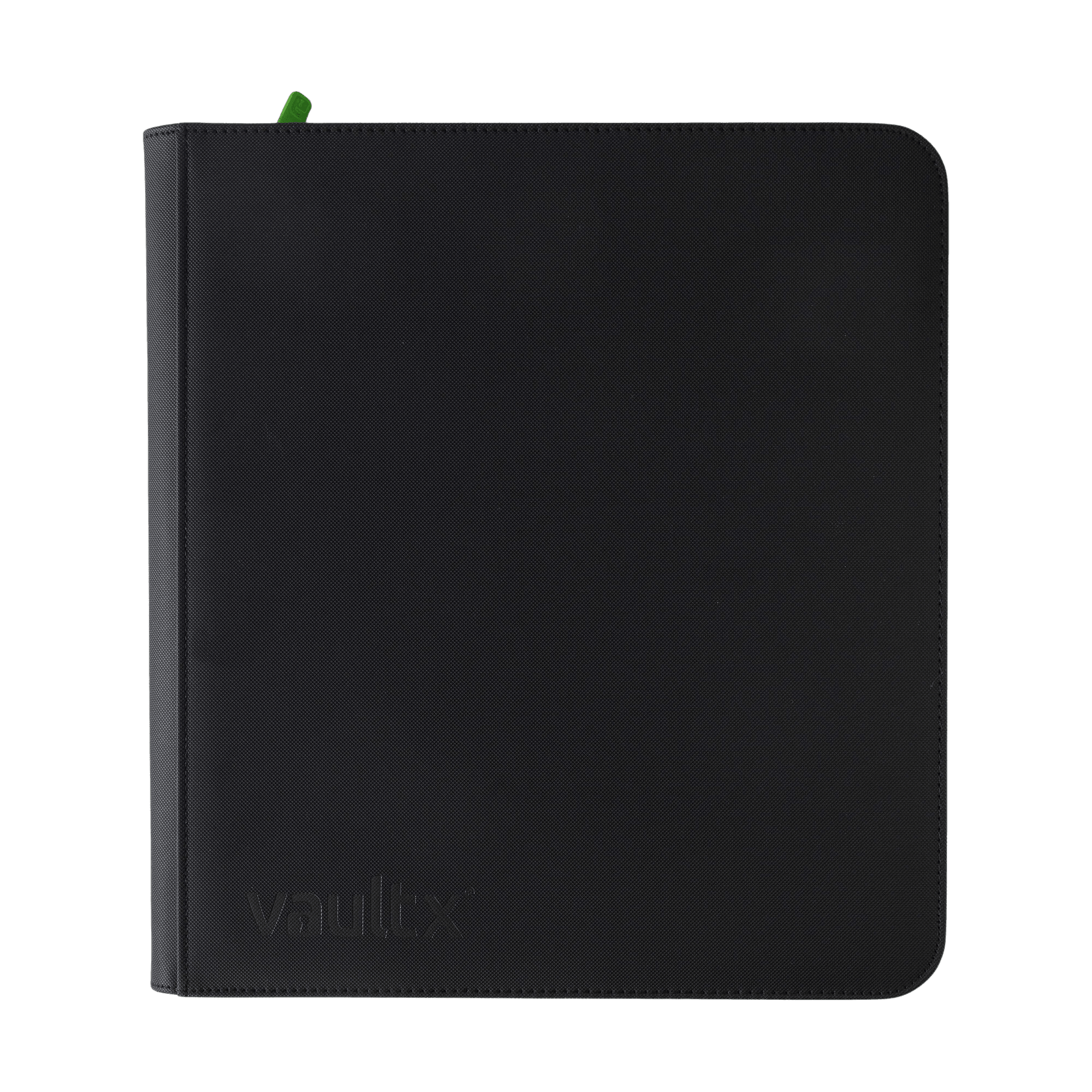 Vault X 12-Pocket Exo-Tec® XL Zip Binder - Black - The Card Vault
