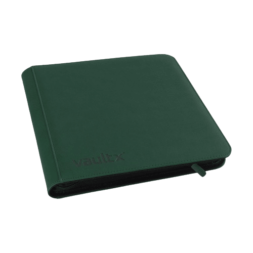 Vault X 12-Pocket Exo-Tec® XL Zip Binder - Green - The Card Vault
