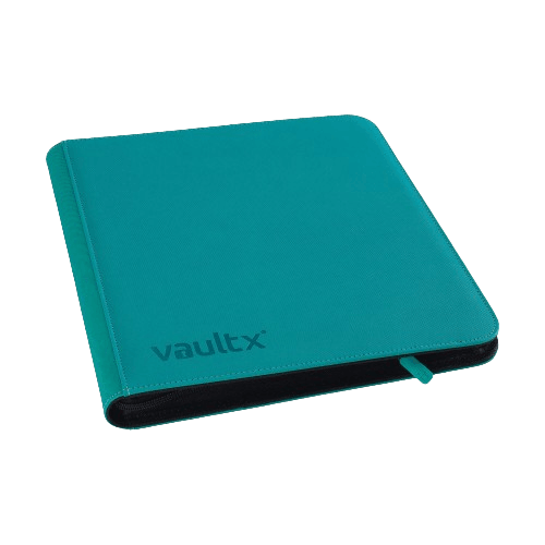 Vault X 12-Pocket Exo-Tec® XL Zip Binder - Teal - The Card Vault