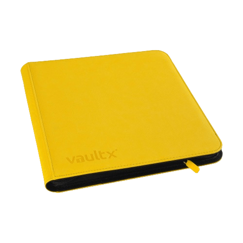 Vault X 12-Pocket Exo-Tec® XL Zip Binder - Yellow - The Card Vault