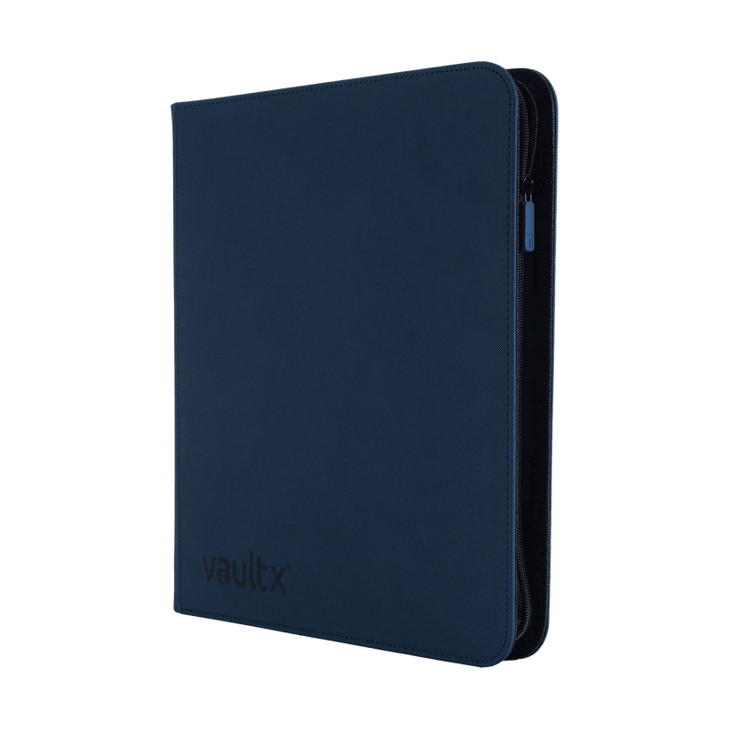 Vault X 12-Pocket Exo-Tec® Zip Binder - Blue - The Card Vault