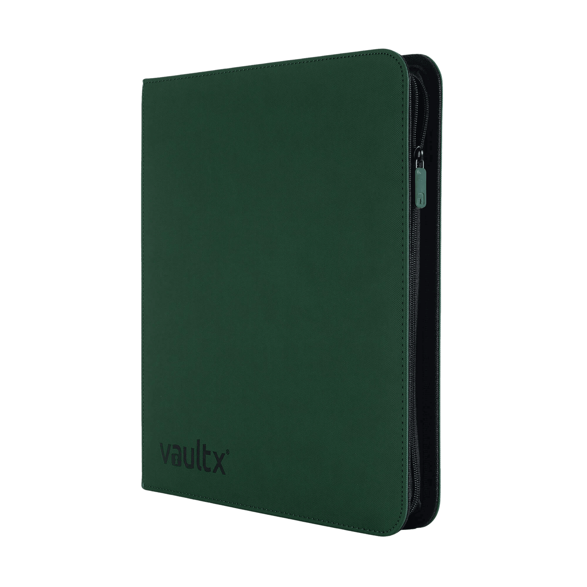 Vault X 12-Pocket Exo-Tec® Zip Binder - Green - The Card Vault