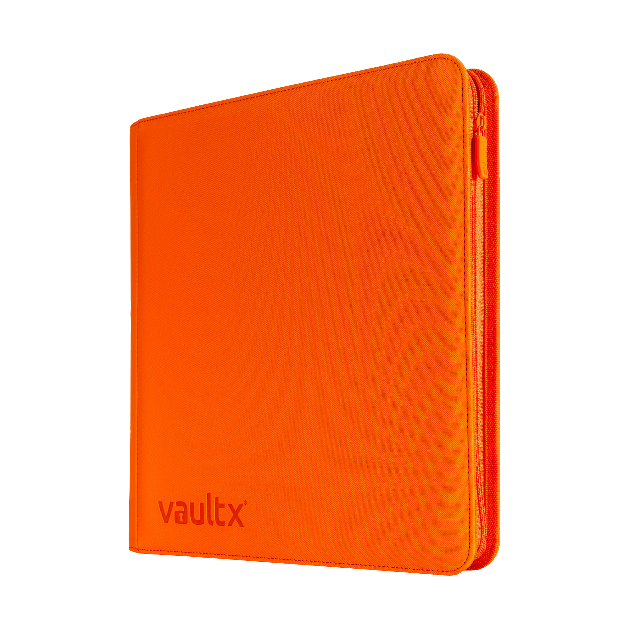 Vault X 12-Pocket Exo-Tec® Zip Binder - Just Orange - The Card Vault