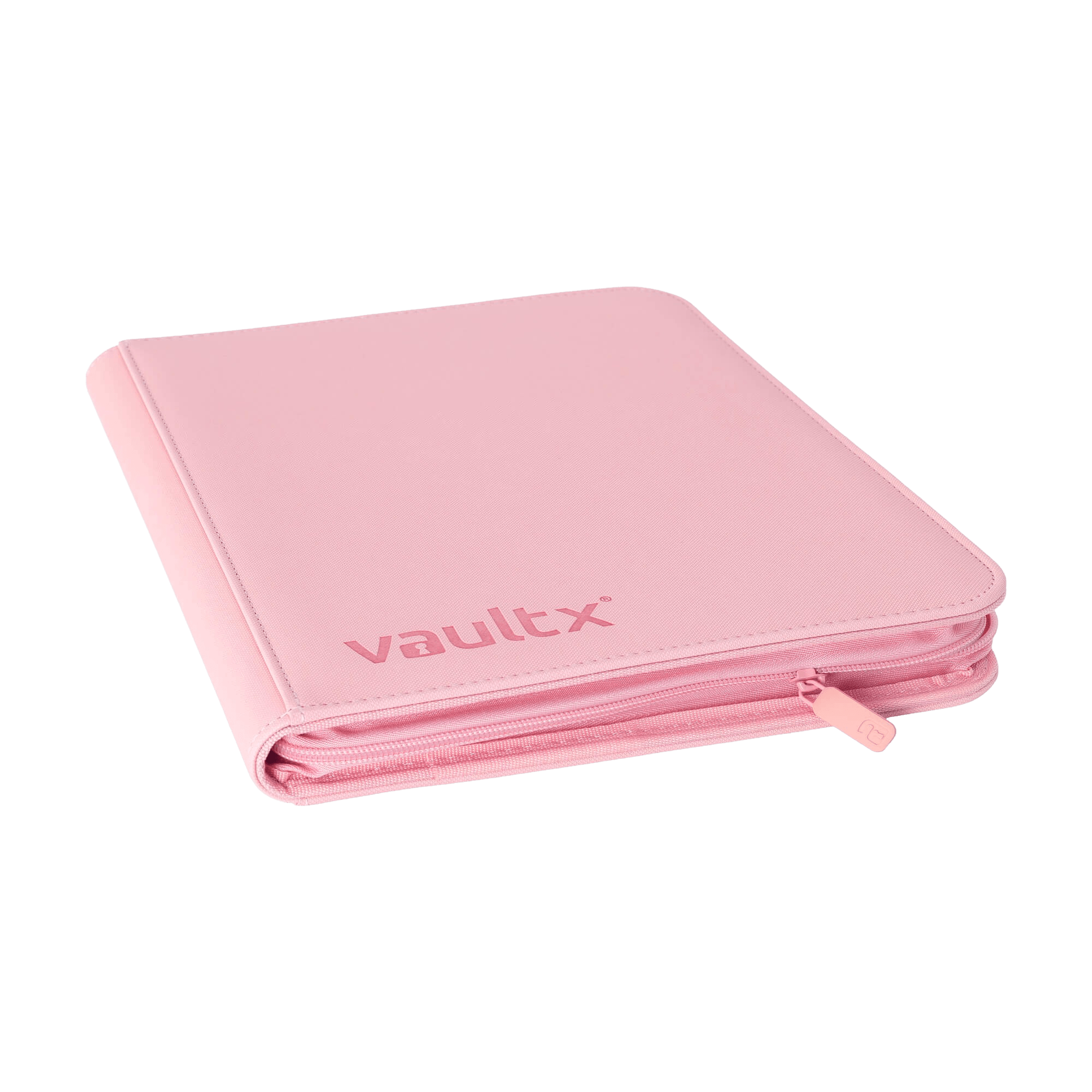 Vault X 12-Pocket Exo-Tec® Zip Binder - Just Pink - The Card Vault