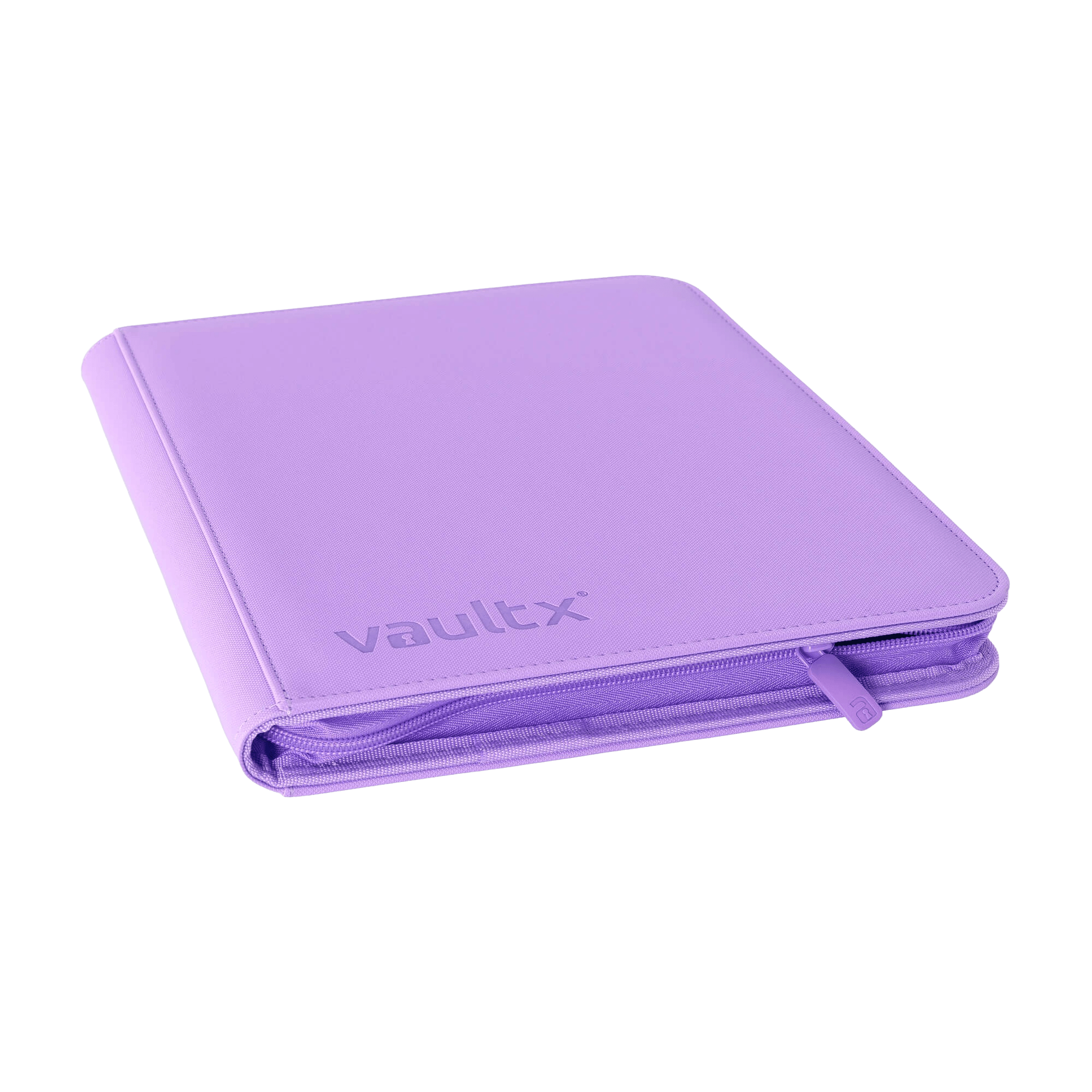 Vault X 12-Pocket Exo-Tec® Zip Binder - Just Purple - The Card Vault