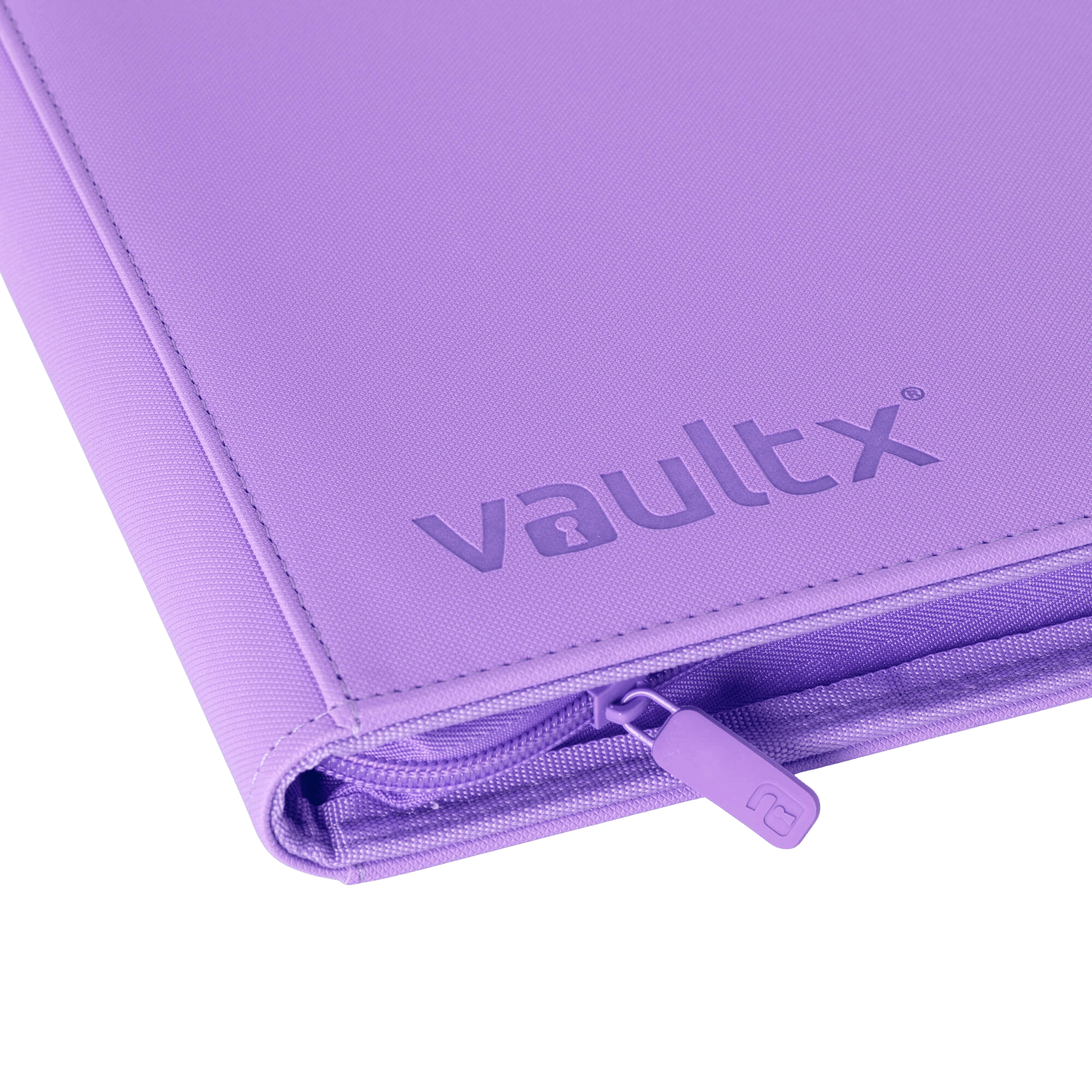 Vault X 12-Pocket Exo-Tec® Zip Binder - Just Purple - The Card Vault
