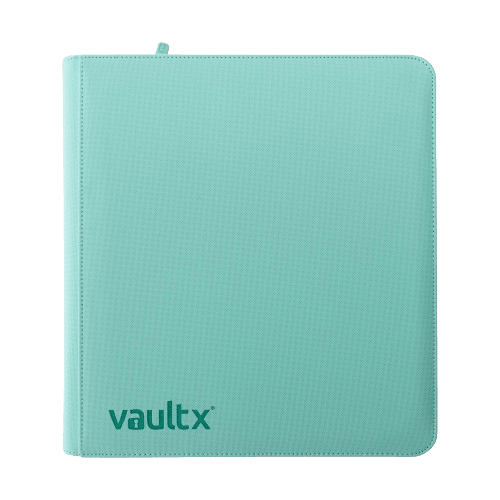 Vault X 12-Pocket Exo-Tec® Zip Binder - Mint Green - The Card Vault