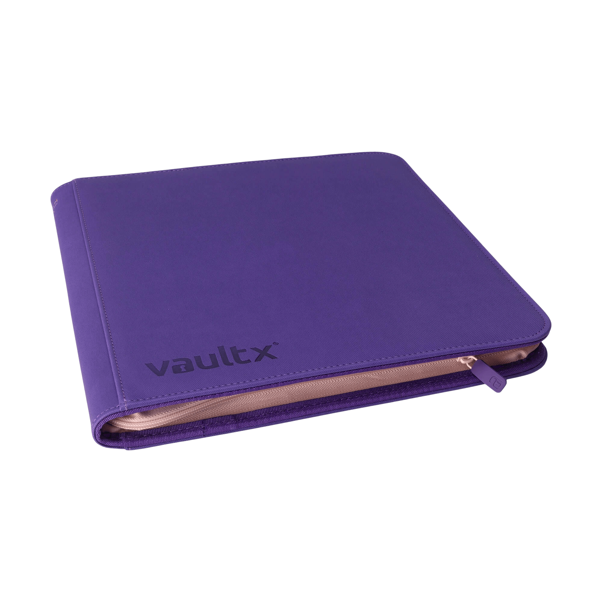 Vault X 12-Pocket Exo-Tec® Zip Binder - SWSH10 - Purple - The Card Vault