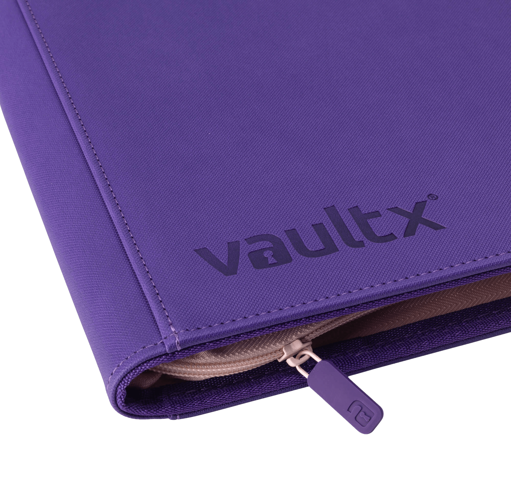 Vault X 12-Pocket Exo-Tec® Zip Binder - SWSH10 - Purple - The Card Vault