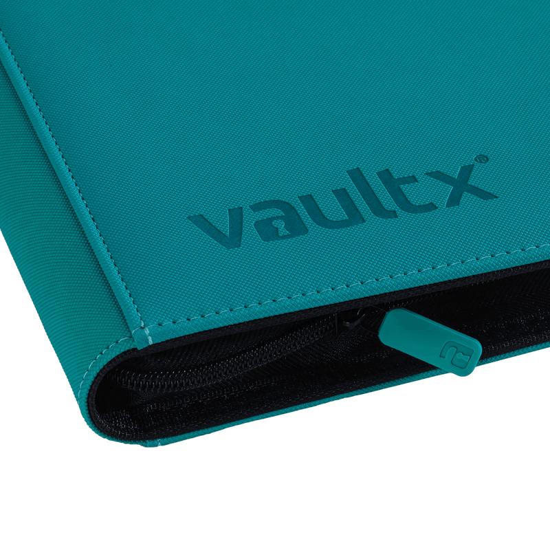 Vault X 12-Pocket Exo-Tec® Zip Binder - Teal - The Card Vault