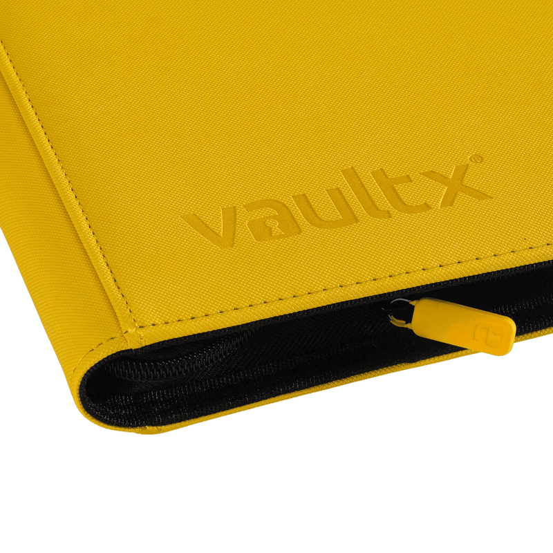 Vault X 12-Pocket Exo-Tec® Zip Binder - Yellow - The Card Vault