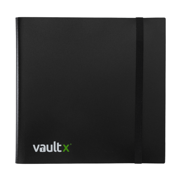 Vault X 12-Pocket Strap Binder - Black - The Card Vault