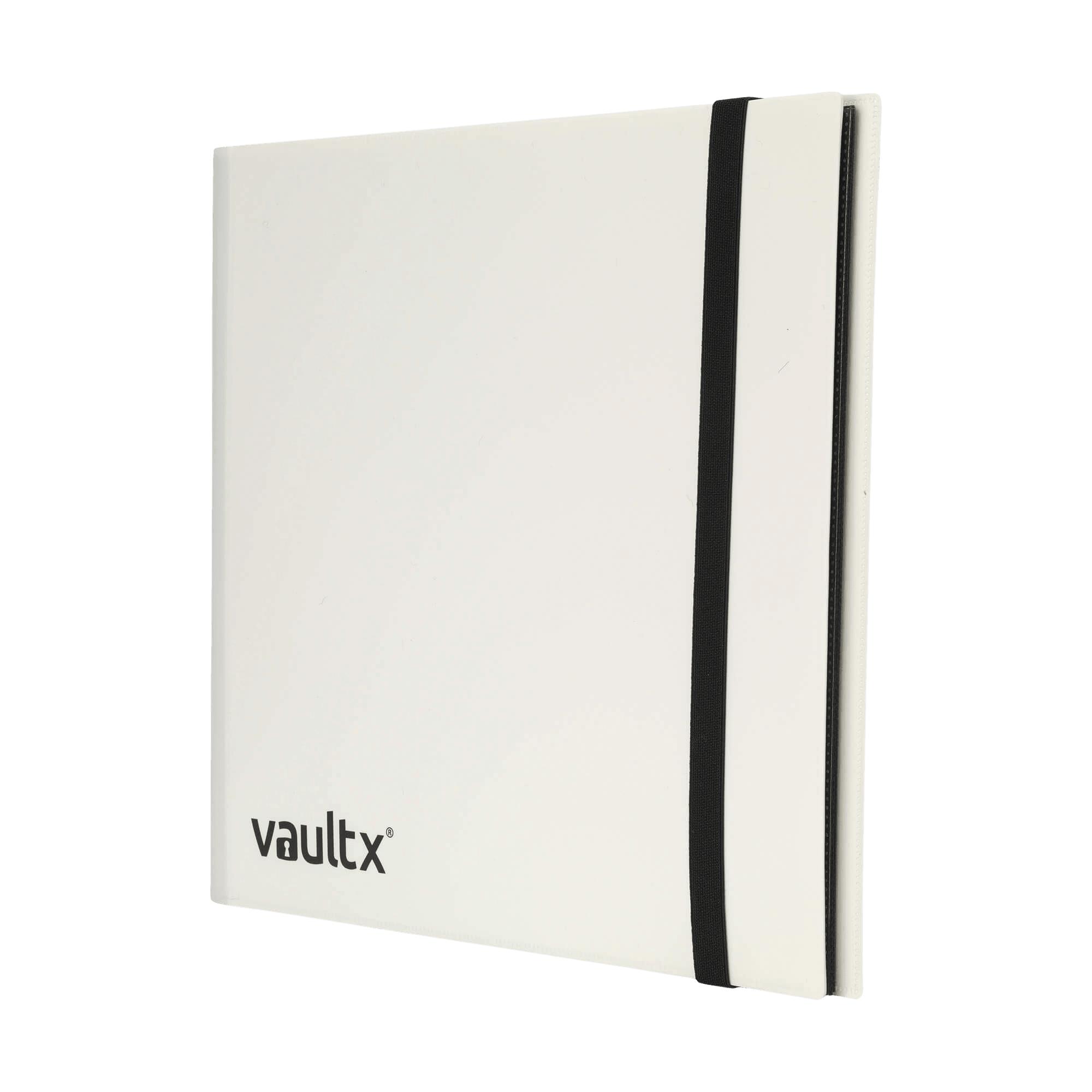 Vault X 12-Pocket Strap Binder - White - The Card Vault