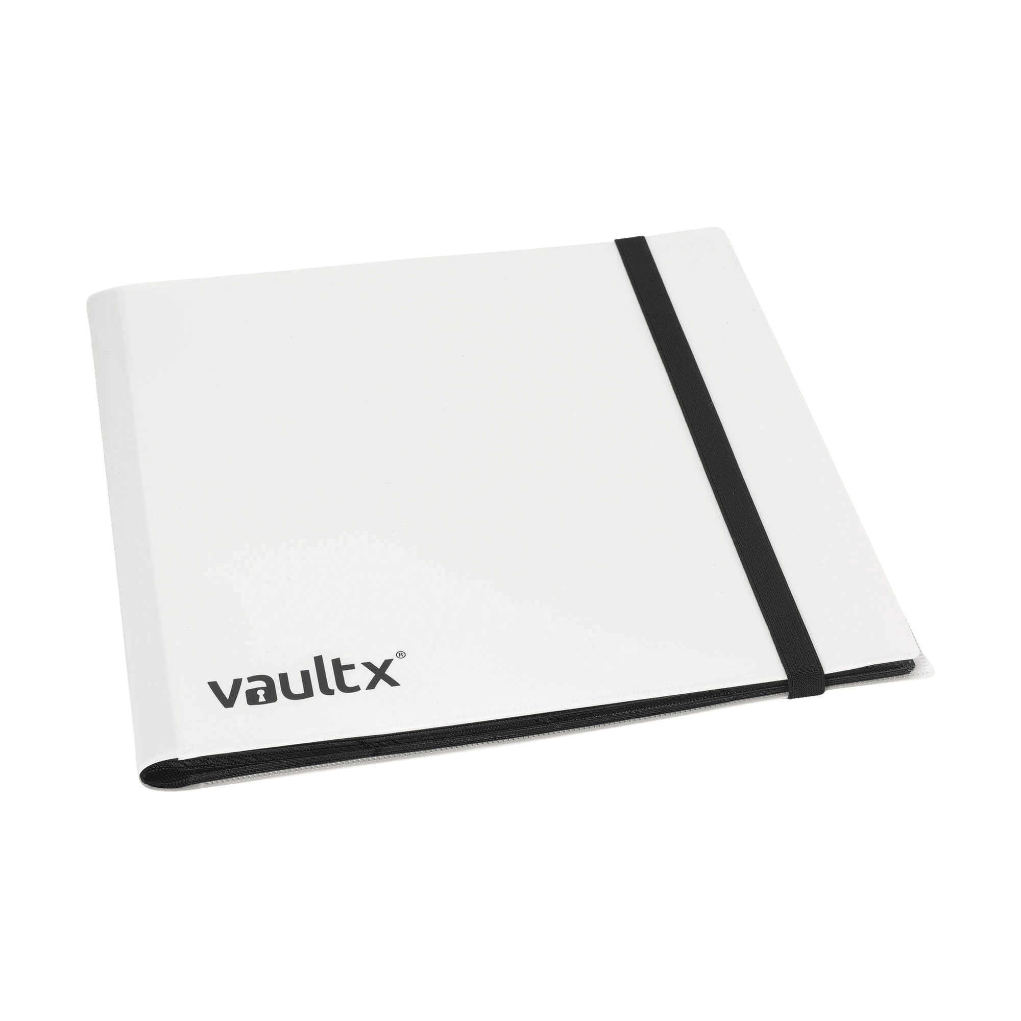 Vault X 12-Pocket Strap Binder - White - The Card Vault