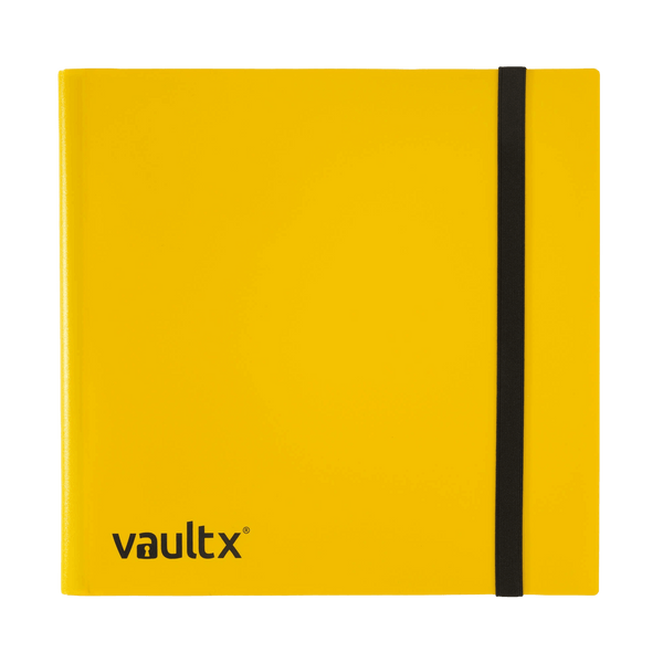 Vault X 12-Pocket Strap Binder - Yellow - The Card Vault