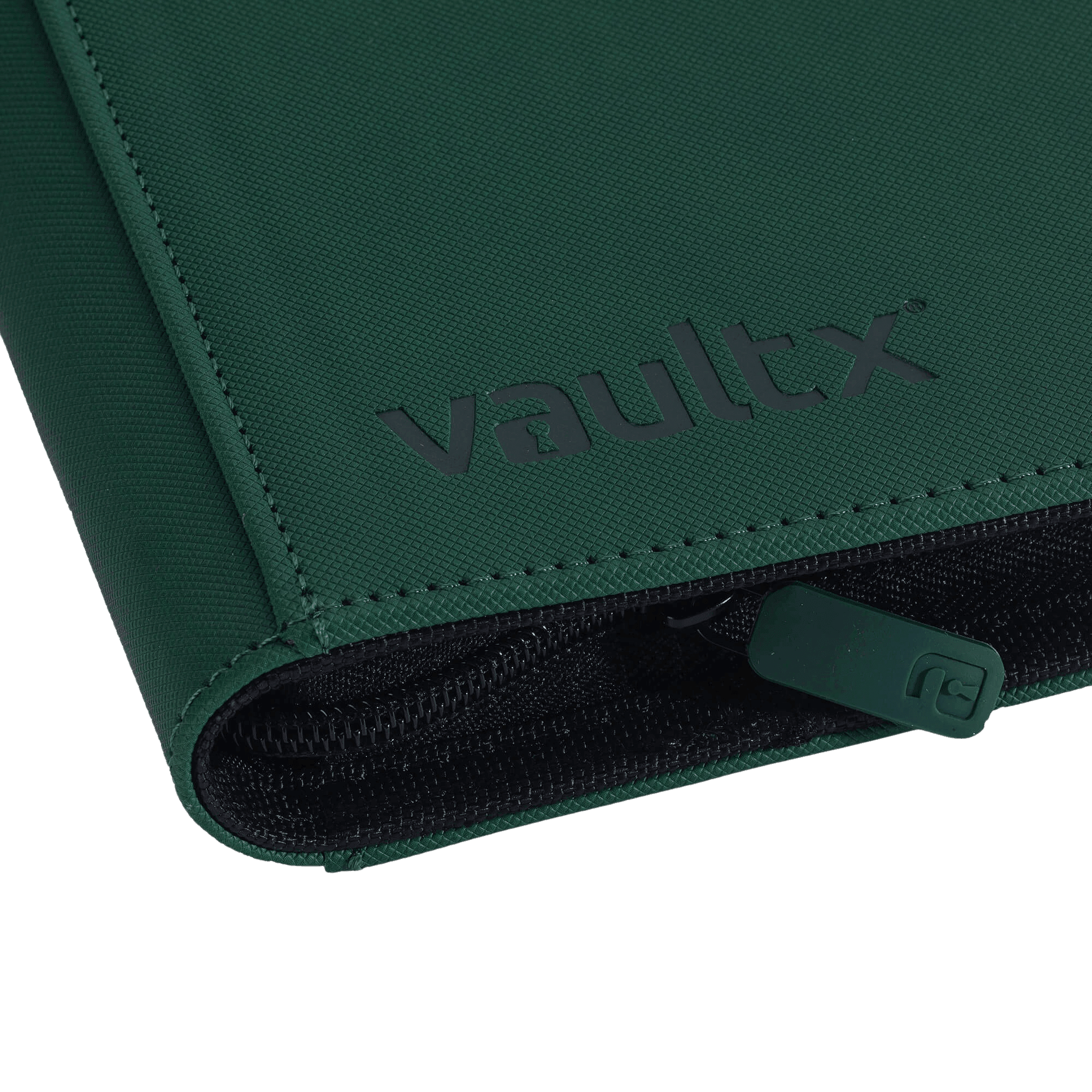 Vault X 4-Pocket Exo-Tec® Zip Binder - Green - The Card Vault