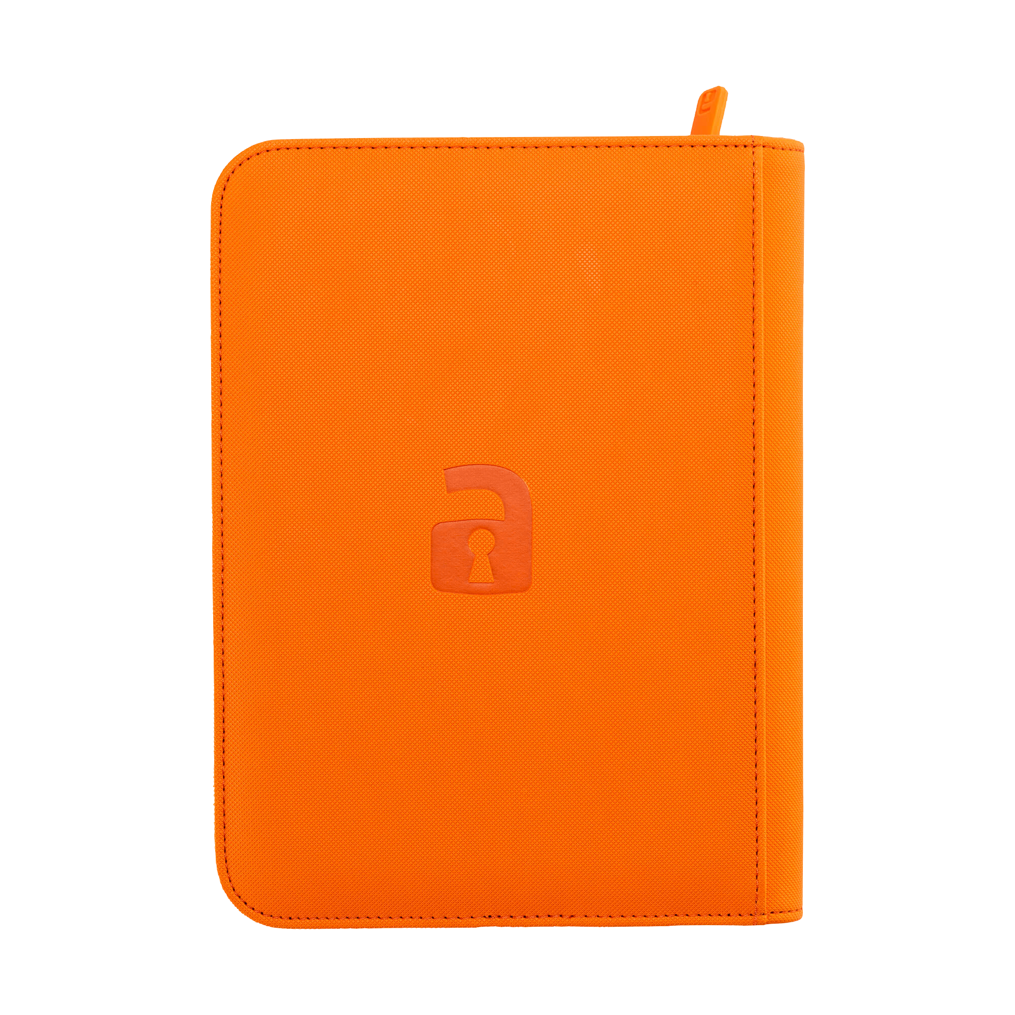 Vault X 4-Pocket Exo-Tec® Zip Binder - Just Orange - The Card Vault