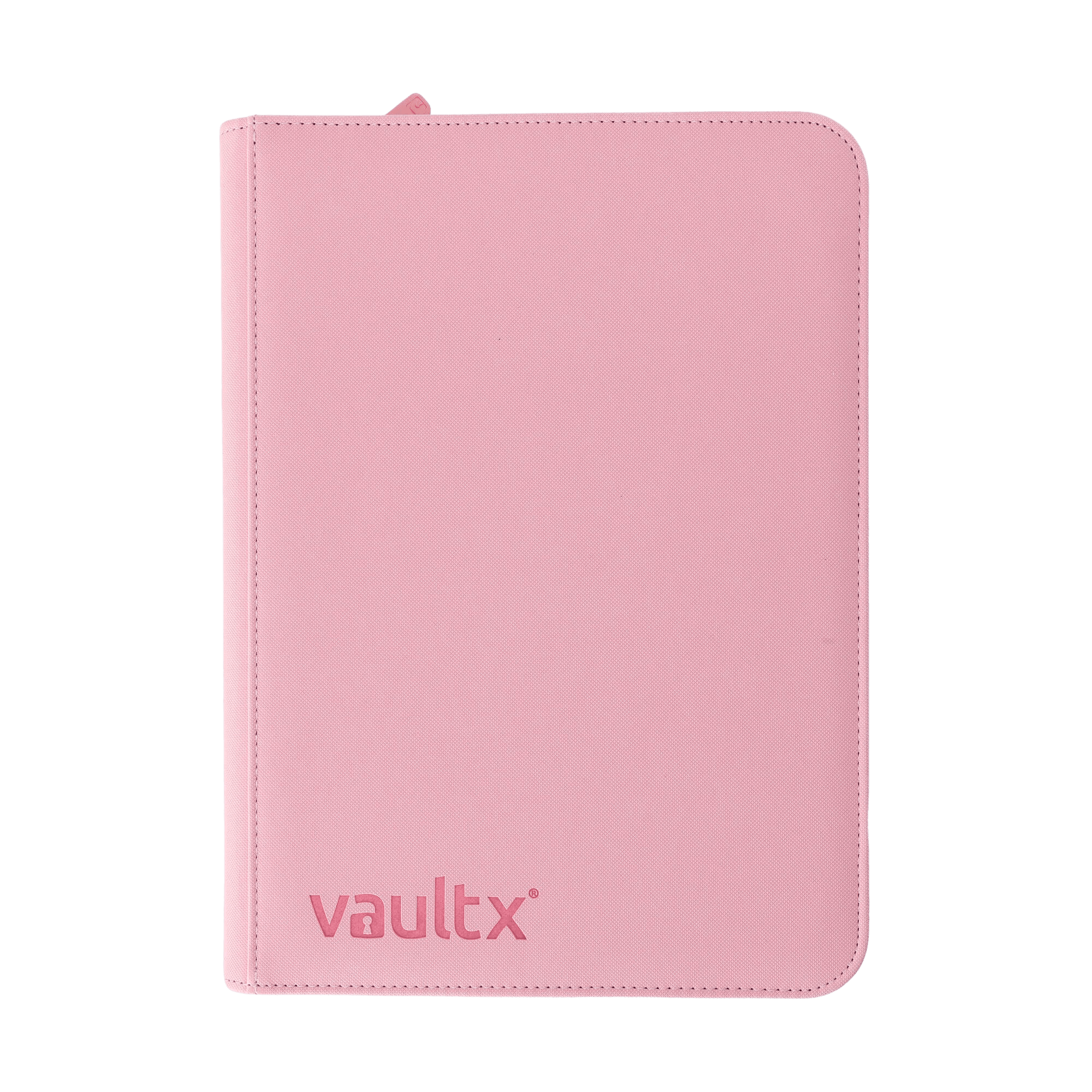 Vault X 4-Pocket Exo-Tec® Zip Binder - Just Pink - The Card Vault