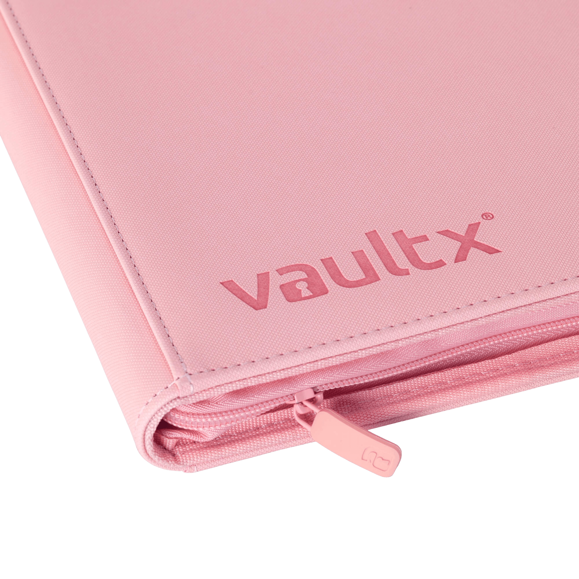 Vault X 4-Pocket Exo-Tec® Zip Binder - Just Pink - The Card Vault
