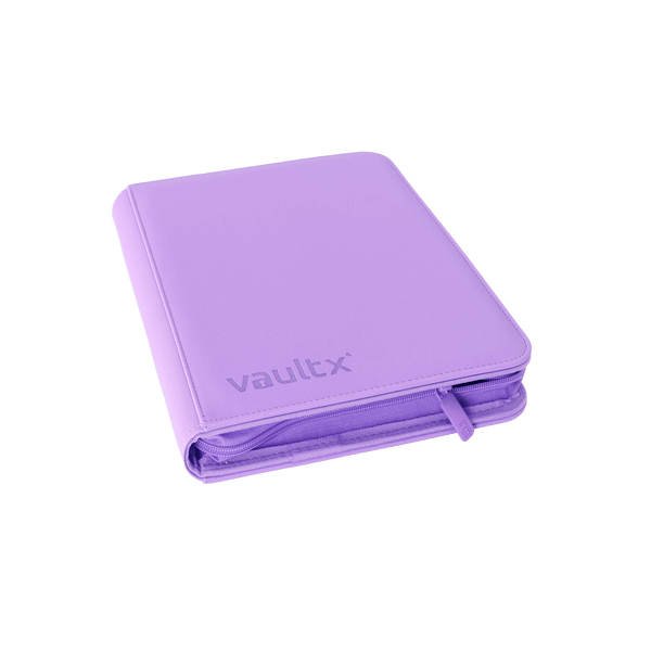 Vault X 4-Pocket Exo-Tec® Zip Binder - Just Purple - The Card Vault