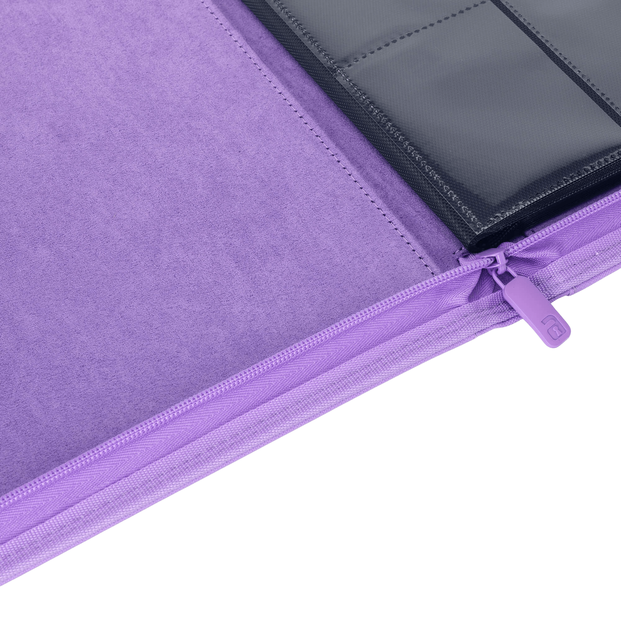 Vault X 4-Pocket Exo-Tec® Zip Binder - Just Purple - The Card Vault