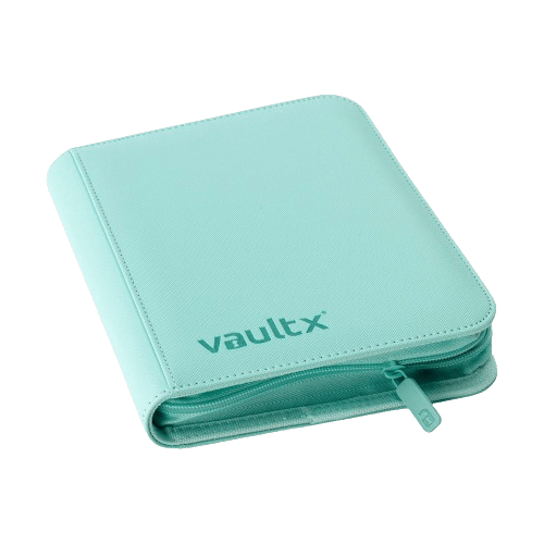 Vault X 4-Pocket Exo-Tec® Zip Binder - Mint Green - The Card Vault
