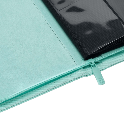 Vault X 4-Pocket Exo-Tec® Zip Binder - Mint Green - The Card Vault