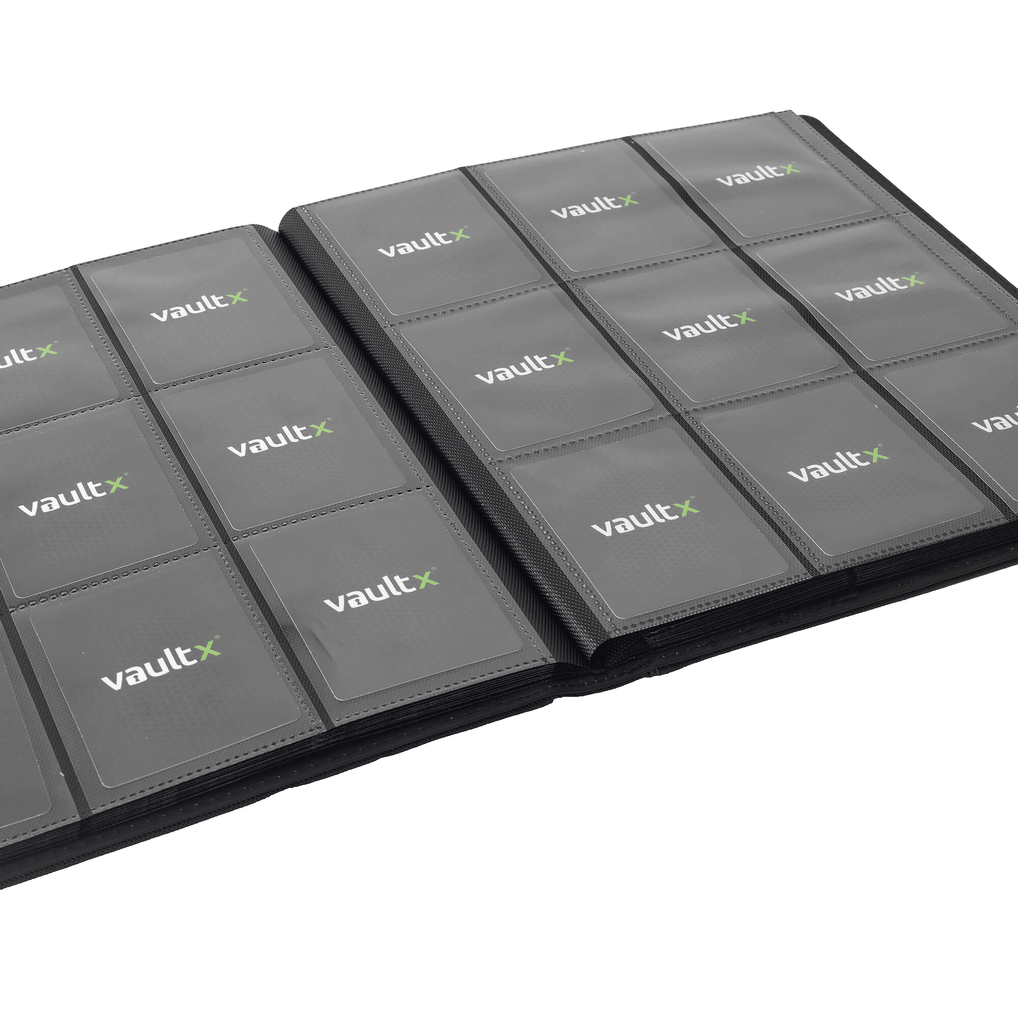 Vault X 9-Pocket Exo-Tec® Strap Binder - Black - The Card Vault