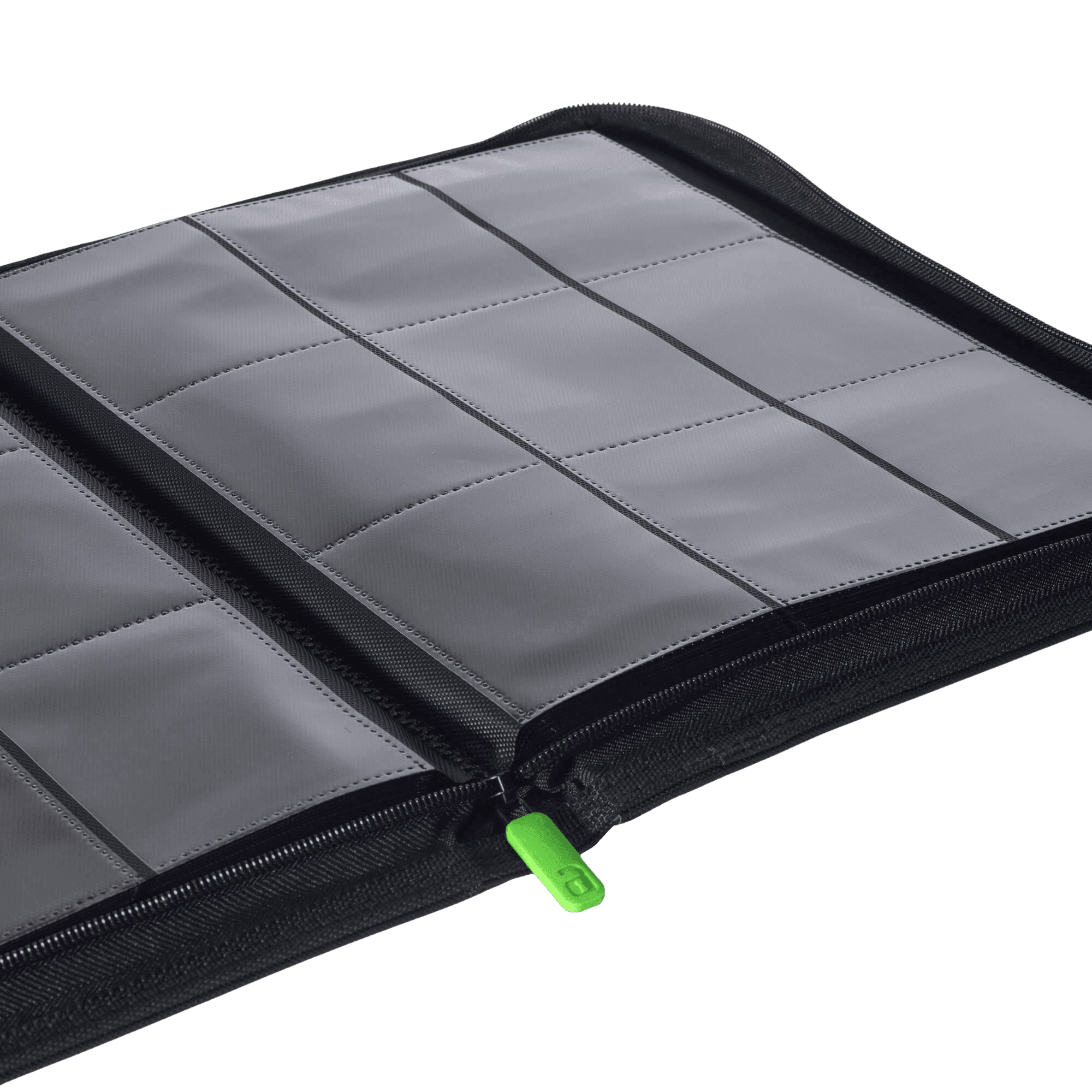 Vault X 9-Pocket Exo-Tec® Zip Binder - Black - The Card Vault