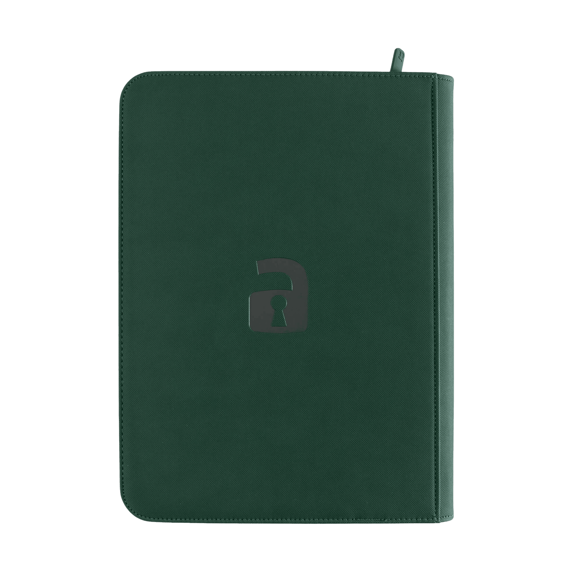 Vault X 9-Pocket Exo-Tec® Zip Binder - Green - The Card Vault