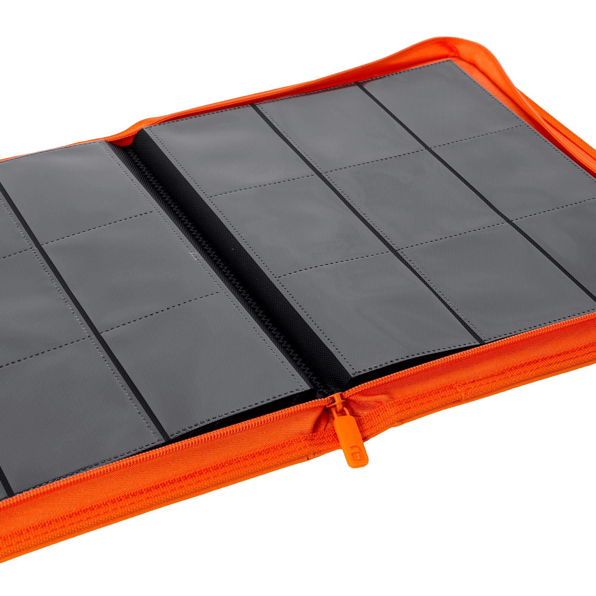 Vault X 9-Pocket Exo-Tec® Zip Binder - Just Orange - The Card Vault