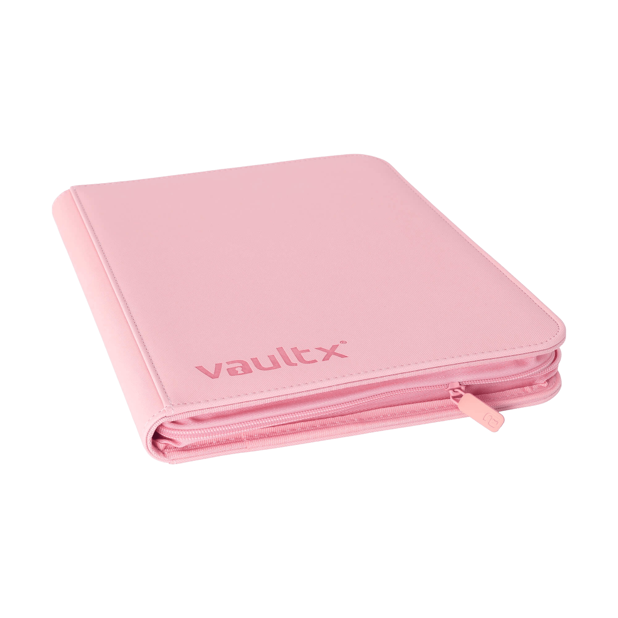 Vault X 9-Pocket Exo-Tec® Zip Binder - Just Pink - The Card Vault
