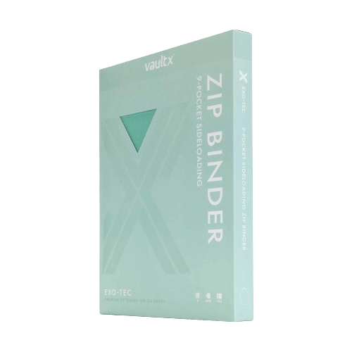 Vault X 9-Pocket Exo-Tec® Zip Binder - Mint Green - The Card Vault