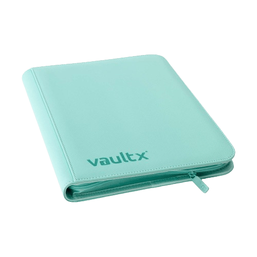 Vault X 9-Pocket Exo-Tec® Zip Binder - Mint Green - The Card Vault