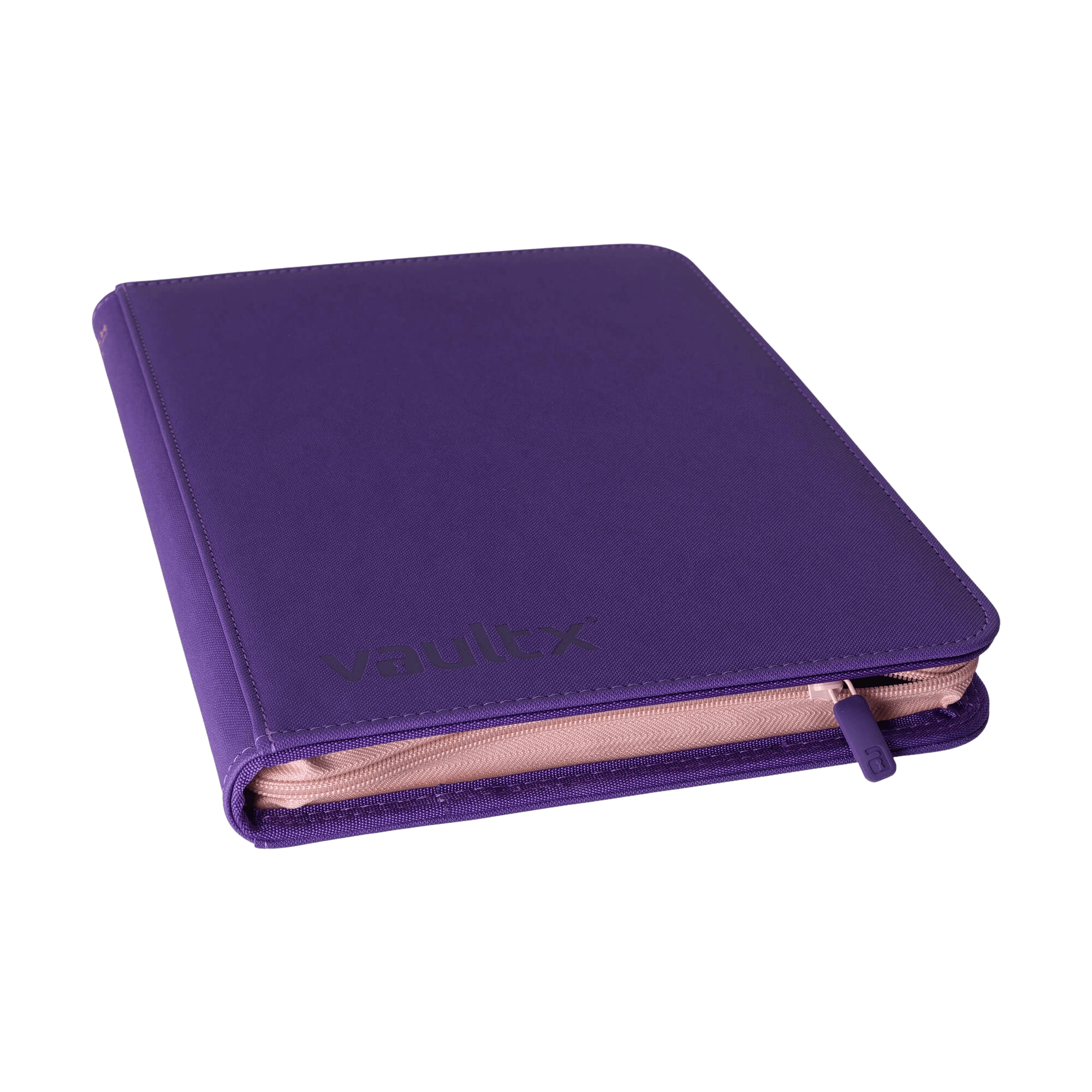 Vault X 9-Pocket Exo-Tec® Zip Binder - SWSH10 - Purple - The Card Vault