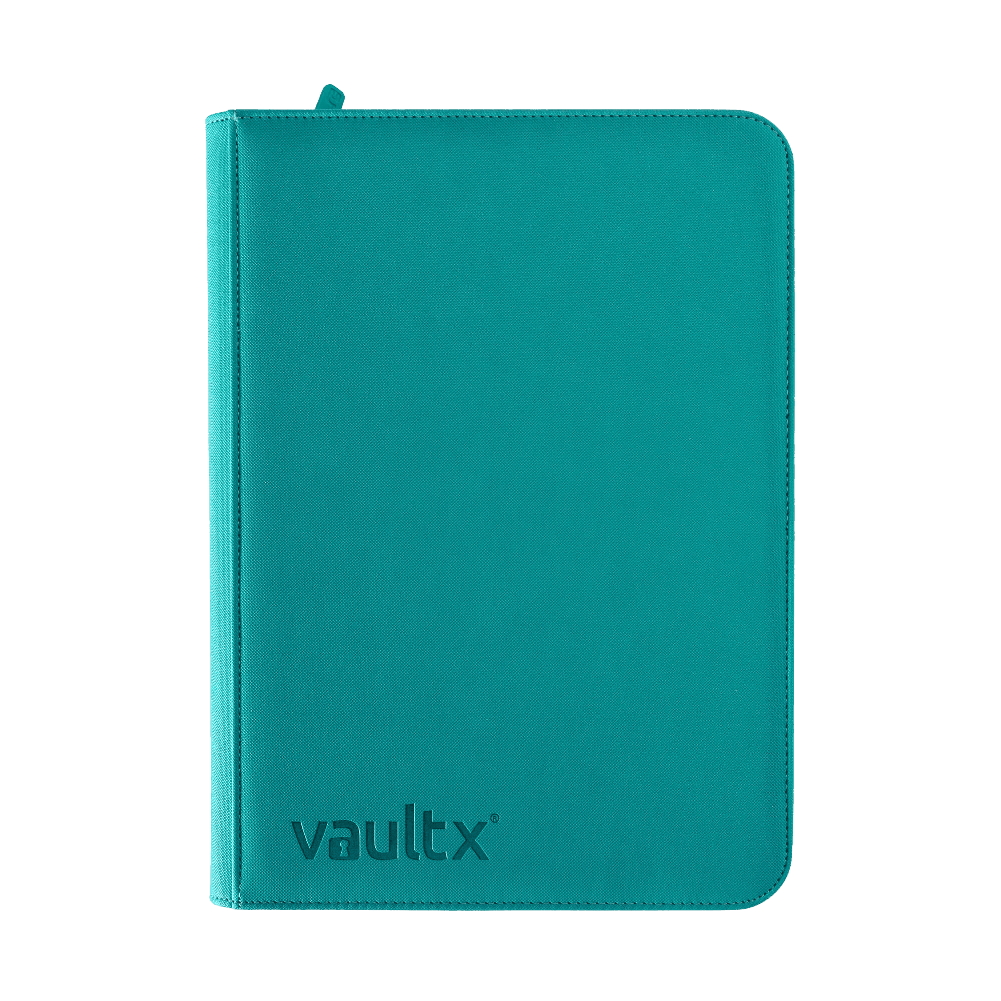 Vault X 9-Pocket Exo-Tec® Zip Binder - Teal - The Card Vault
