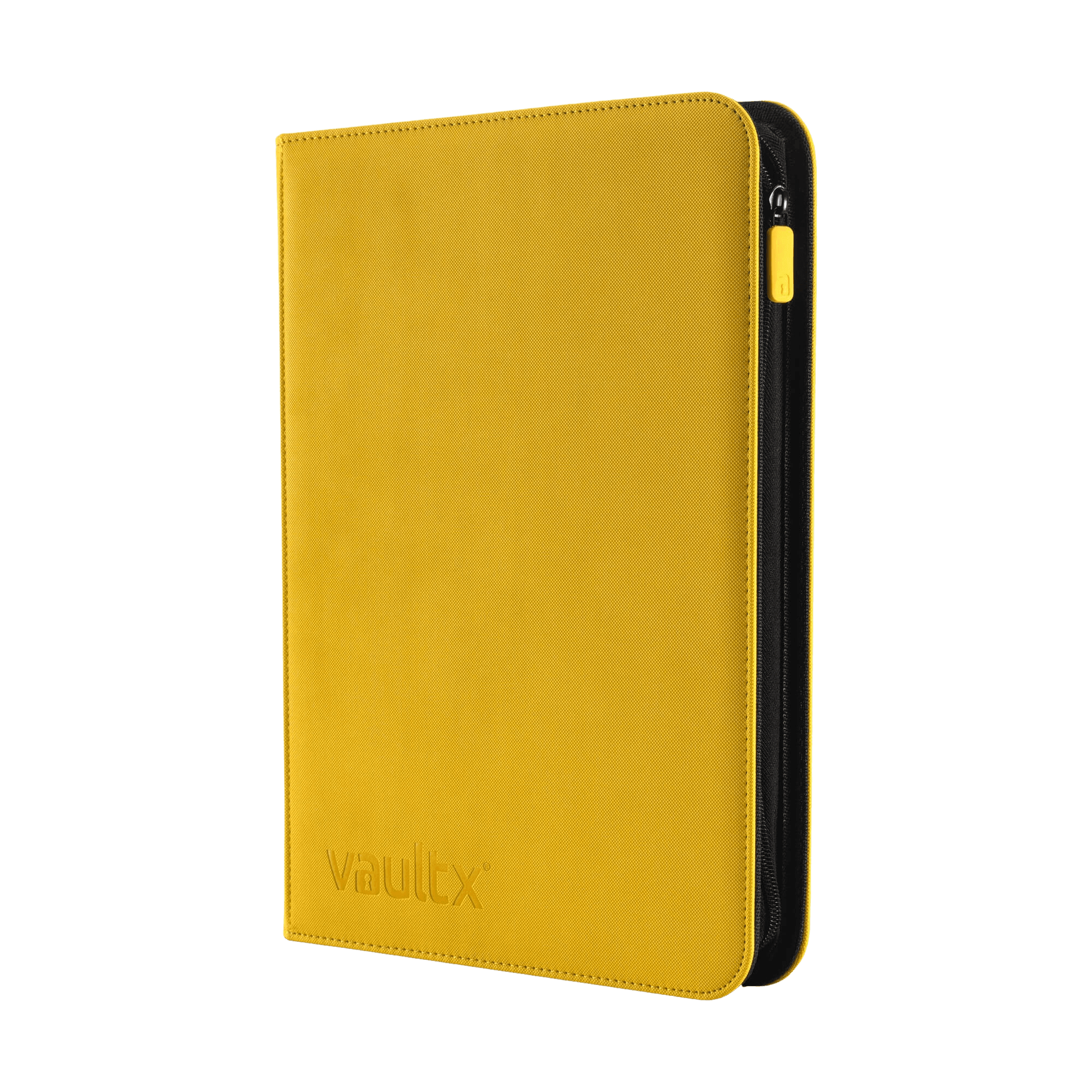 Vault X 9-Pocket Exo-Tec® Zip Binder - Yellow - The Card Vault