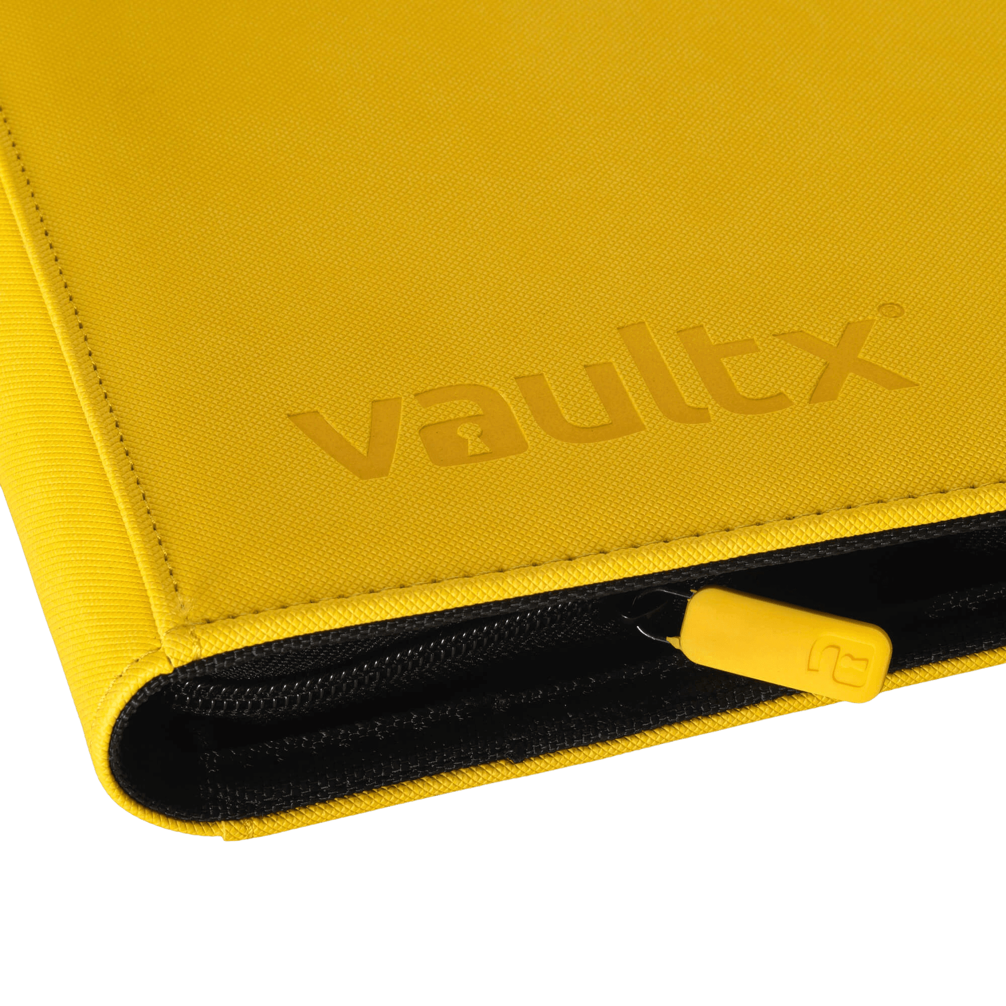 Vault X 9-Pocket Exo-Tec® Zip Binder - Yellow - The Card Vault