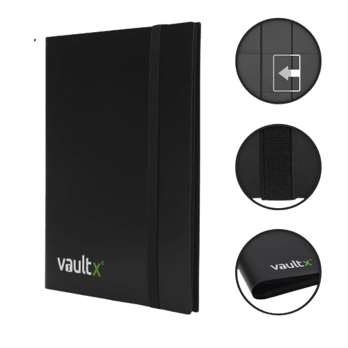 Vault X 9-Pocket Strap Binder - Black - The Card Vault
