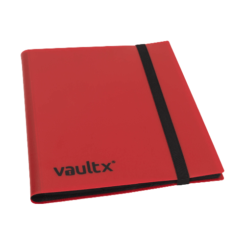Vault X 9-Pocket Strap Binder - Red - The Card Vault