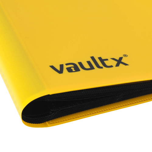 Vault X 9-Pocket Strap Binder - Yellow - The Card Vault