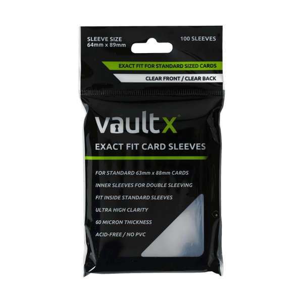 Vault X Exact Fit Card Sleeves (100 Pack) - The Card Vault