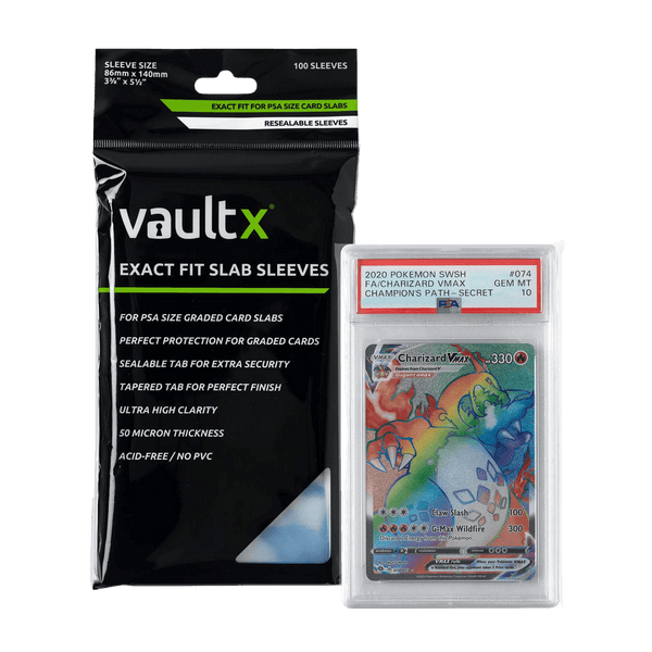 Vault X Exact Fit Slab Sleeves PSA (100 Pack) - The Card Vault