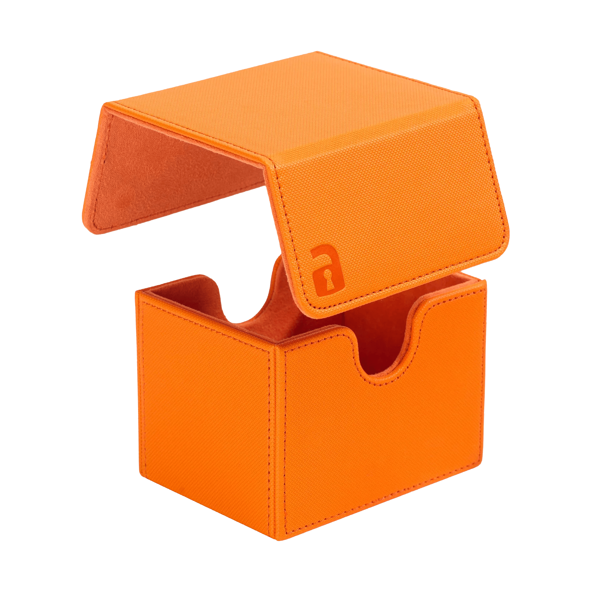 Vault X - Exo-Tec® Sideloading Deck Box 100+ - Just Orange - The Card Vault