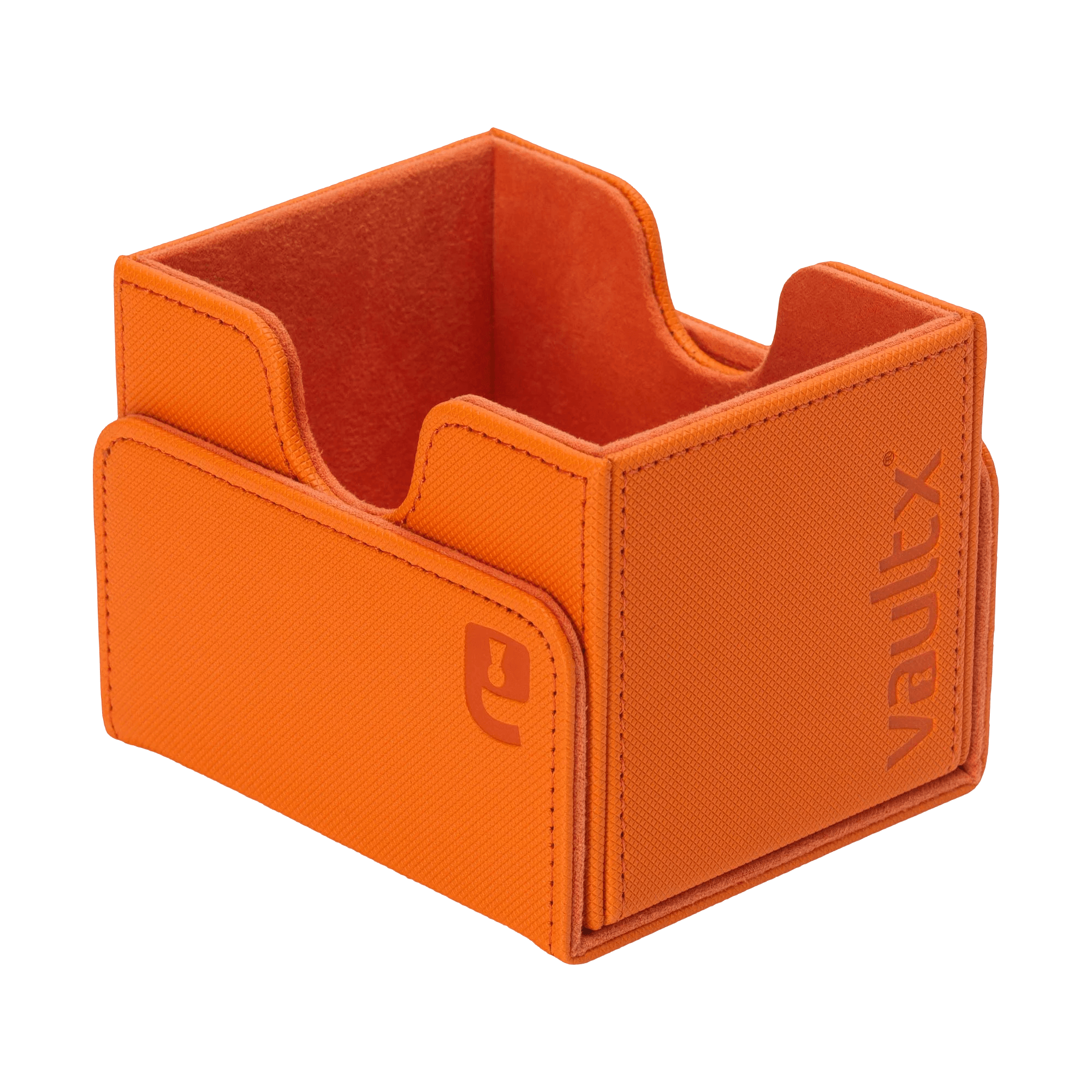 Vault X - Exo-Tec® Sideloading Deck Box 100+ - Just Orange - The Card Vault