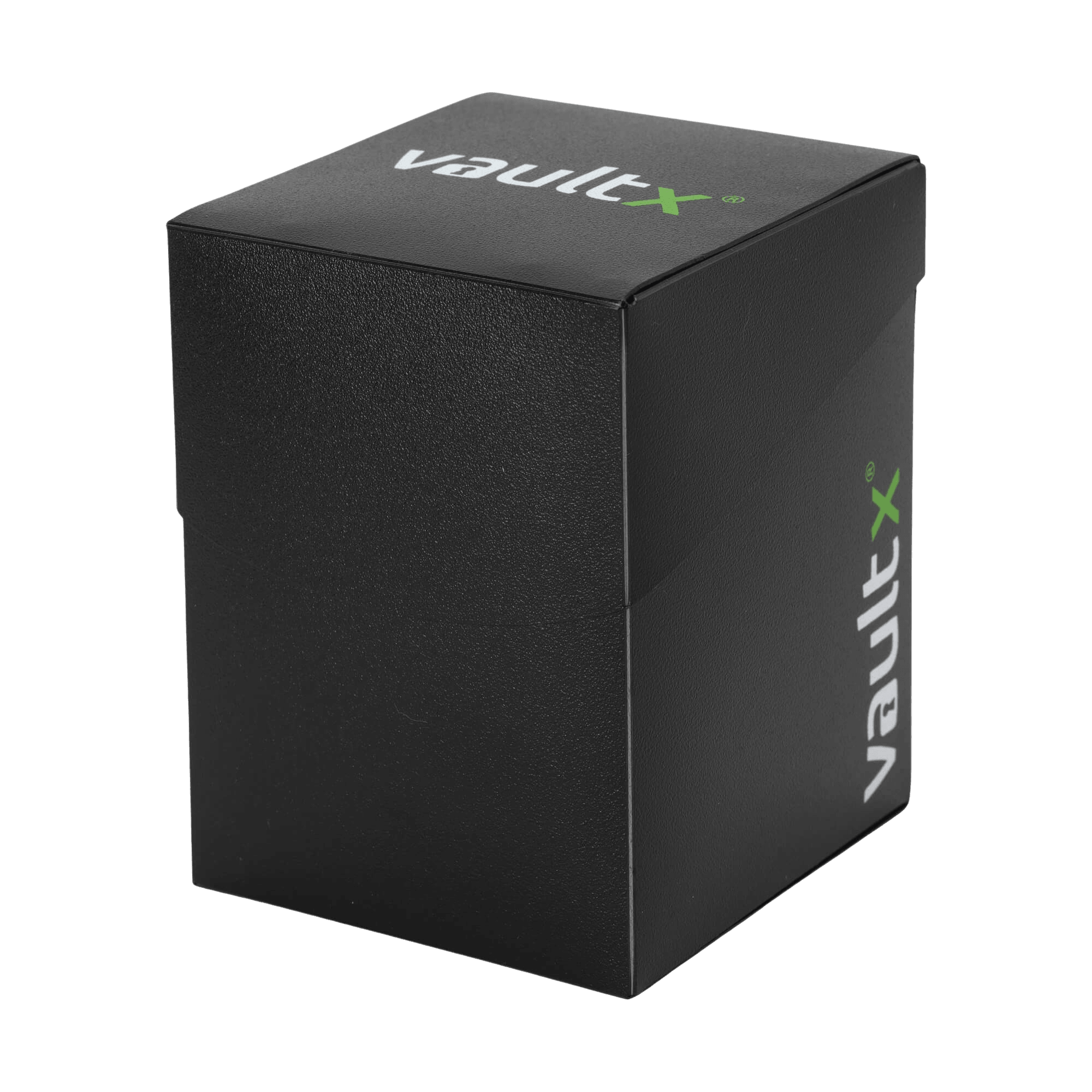 Vault X - Large Deck Box With 150 Sleeves - Black - The Card Vault