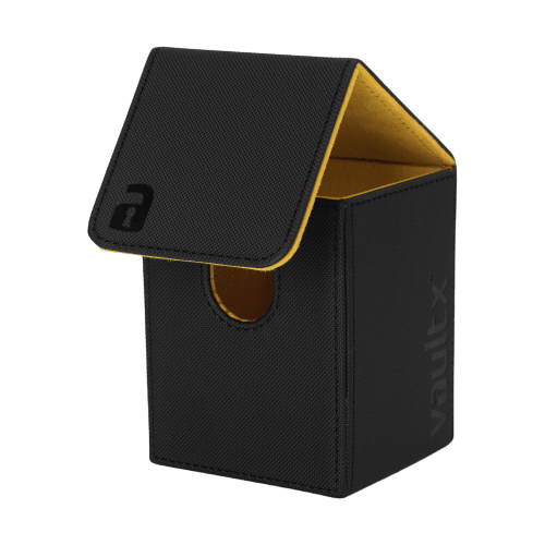 Vault X - Large Exo-Tec® Deck Box - Black/Electric Yellow - The Card Vault