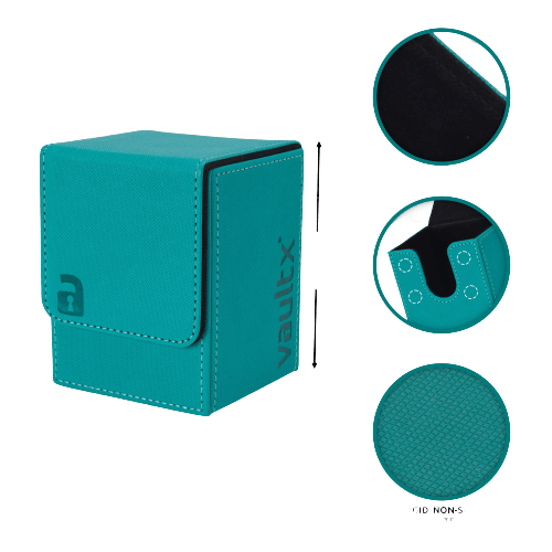Vault X - Large Exo-Tec® Deck Box - Teal - The Card Vault