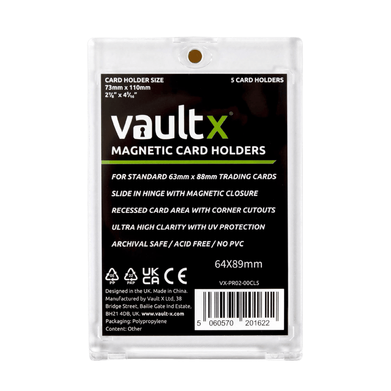 Vault X Magnetic Card Holders 35pt (5 Pack) - The Card Vault